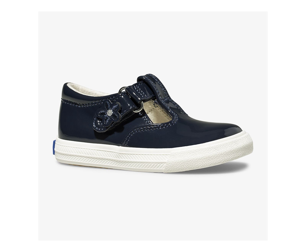 Kids Keds Slip Ons - Daphne Patent - Navy - 5417-DBVPJ